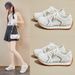 Daddy Shoes Female Student Sports Running Casual Shoes Mesh Breathable_vogvips.com