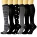 Summer sports compression socks Athletic socks stretch socks black and white stockings for men and women pressure socks_vogvips.com