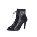 Large Size 2025 Summer Cool Boots For Women, Sexy Fishing Net Straps, Slim High Heels, Fish Mouth Sandals_vogvips.com