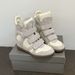 New Magic Invisible Height-Increasing Women's Shoes 8cm Wedge Heel Color-Blocked Sporty Casual High-Top Height-Boosting Sneakers_vogvips.com