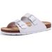 Asgard Summer New Leather Sandals Outdoor Fashion Double Buckle Beach Shoes Comfort Cork Footbed Clogs Slipper With Arch_vogvips.com