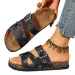 New Summer Boken Thick Soled Men's And Women's Trendy One Line Drag Non Slip Double Button Casual Beach Shoes_vogvips.com