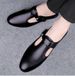 Men's Head Layer Casual Shoes Men's Bag Head Drag Rubber Non-slip Sole Men's Shoes_vogvips.com