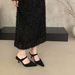 Chuyuji Niche Suede Leopard Print High Heel Mules For Women, French Style, Spring/Summer 2026_vogvips.com