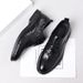 The first layer of sheepskin men's business casual leather shoes formal men's leather men's shoes pointed single shoes_vogvips.com
