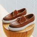 Men's flowing loafers casual leather shoes for men comfortable soft soled slip-on bean shoes for men_vogvips.com
