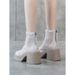 Martin For Women, Summer Thin Style 2025 New Thick Sole Height Increasing Versatile Hollow Breathable Mesh High Heel_vogvips.com