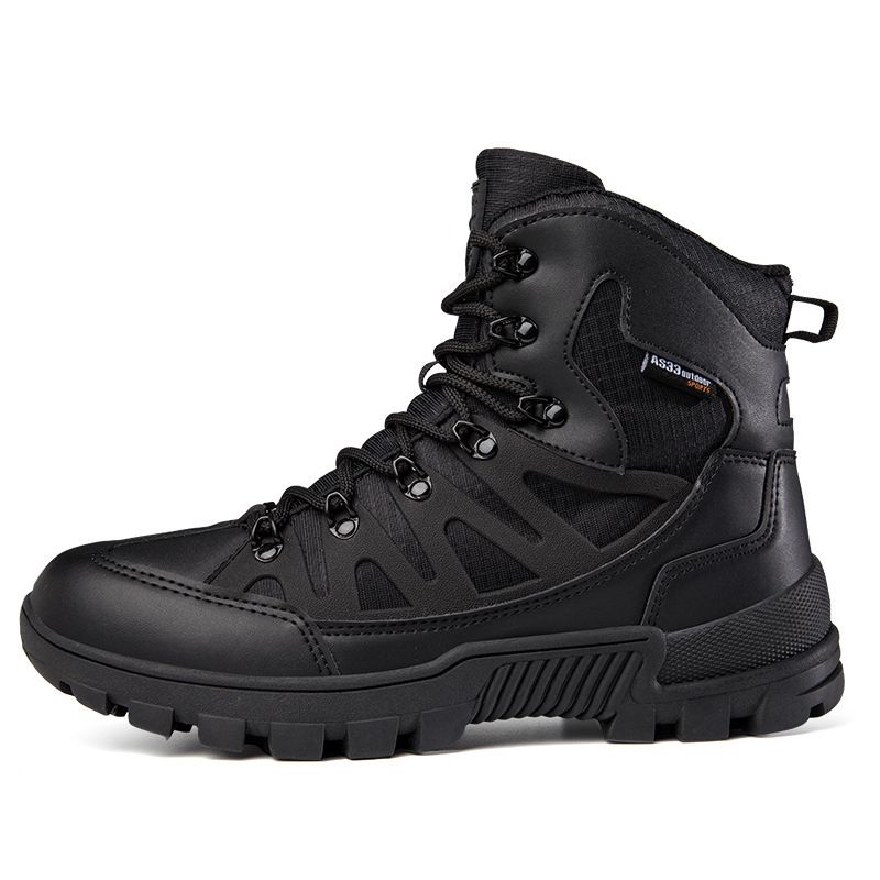 Men's Tactical Boots High Top Outdoor Hiking Shoes Fashion Combat Boots For All Seasons_vogvips.com