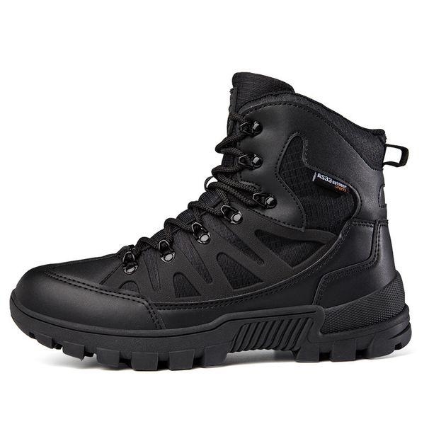 Men's Tactical Boots High Top Outdoor Hiking Shoes Fashion Combat Boots For All Seasons_vogvips.com