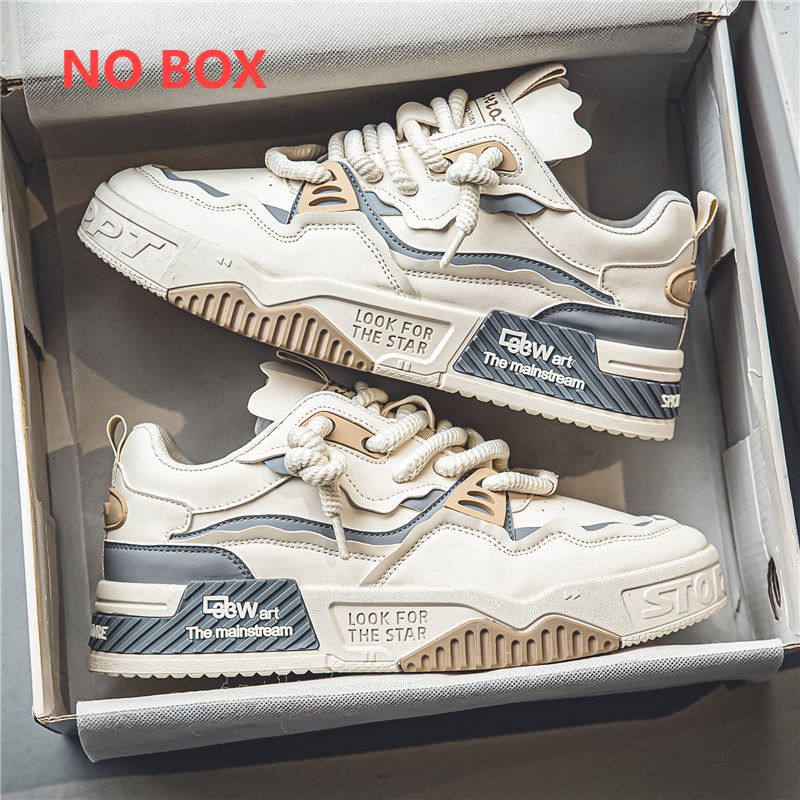 New Casual Flat Shoes With Thick Soles Non-slip Youth Sports Shoes_vogvips.com