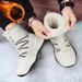 Men's Winter Snow Boots With Thick Sole - Fleece Lined Anti-Slip High-Top Warm Shoes For Cold Weather_vogvips.com