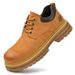 European Warm Series Leather Low-top Thick-soled Martin Outdoor Work Shoes Pigskin Large Size Short Boots Men's Non-slip Wear-resistant_vogvips.com