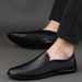 Large Size Business Casual Leather For Men, Soft Sole Driving Slip-On Lazy All-Season Single Shoes, Cowhide Men's Shoes_vogvips.com