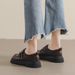 Platform Loafers Women's Word With Retro Maillard Soft-soled Small Leather Shoes British Style_vogvips.com