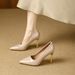 Stiletto High Heels 2026 Spring New French Style Patent Leather Shiny Elegant Pointed Toe Wedding Slip-on Shallow Single Shoes For_vogvips.com