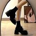 Height Increasing Casual Loafers Women S New With Straps Thick Sole Versatile British Style Small Leather Shoes_vogvips.com