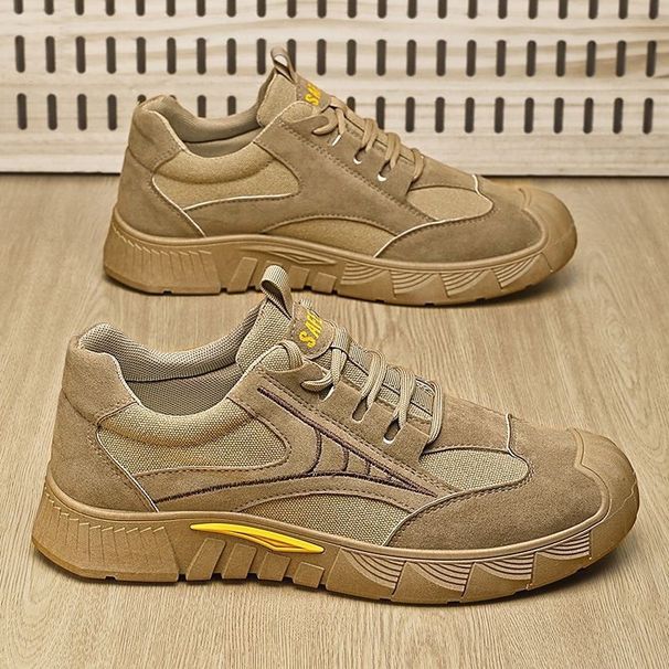 NEW Men's Safety Shoes For Work, Spring Breathable, Anti-slip And Wear-resistant, Sports Work Shoes_vogvips.com