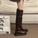Platform Over-the-Knee For Women 2025 Autumn Winter New Style Two-Way Versatile Soft Leather Chunky Heel Riding Long_vogvips.com