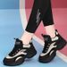 2025 New Thick-Soled Trendy Non-Slip Dad For Women Spring And Autumn Panda Shoes Black Sneakers That Make Feet Look_vogvips.com