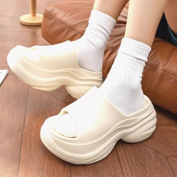 Thick-Soled Summer For Women, New 2025 High-Heeled Non-Slip EVA Cushioning Beach Sandals With Height Increase_vogvips.com