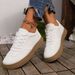 Plus-size Women's German Training Shoes 2025 Spring And Autumn New Flat White Shoes Classic Casual Sports Sneakers Women's Single Shoes_vogvips.com
