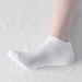 Plus-size boat socks men's summer thin solid color socks wicking cotton socks and ankle socks_vogvips.com