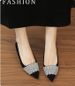 NEW Within The Height Of 5CM Single Shoes Rhinelass Flat Pointed Small Autumn And Winter All Match Soft Sole Women's Shoes Professional Black New_vogvips.com