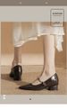 Small Shallow Mouth Height Thick Heel Shoes New Spring And Autumn Temperament French Retro Word Belt Mary Jane Shoes Women_vogvips.com