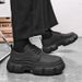 ShoeVault Camouflage Thick-Soled Leather For Men, Autumn New Commuter Business Height-Increasing Derby Shoes, Casual British Style_vogvips.com