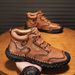 High-Top Men's Shoes For Autumn, Sports, Work, Waterproof, Slip-Resistant, Wear-Resistant, Soft Sole, Extra-Large Work A_vogvips.com
