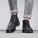New Leather Spring Men's Shoes High-top Men's Heightening Tooling Martin Boots_vogvips.com