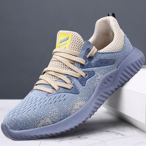Labor Protection Shoes Steel Baotu Anti-smash Anti-puncture Flying Fabric Comfortable Lightweight Fashion Trend Safety Protection Work Shoes_vogvips.com