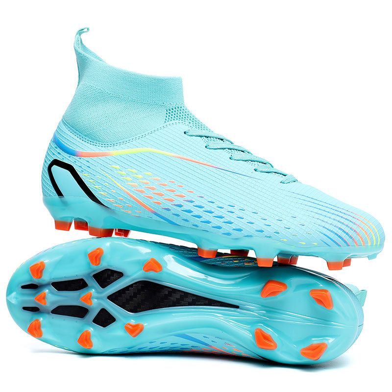 New Football Shoes For Men And Women AG Long Nails Golden Game Student Training Shoes Artificial Turf TF Broken Nails_vogvips.com