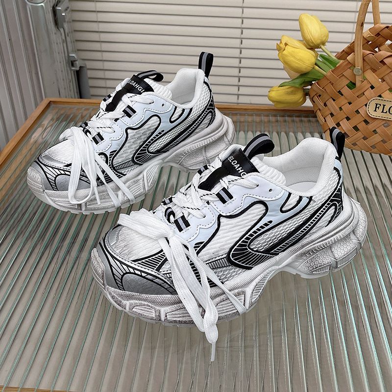 Women’s Shoes Thick-soled Women's Casual Shoes Breathable Mesh Shoes_vogvips.com