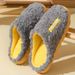2025- Cotton And Fleece Indoor Couple Slippers For Men And Women In Autumn And Winter_vogvips.com