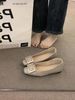 2026 Spring/Summer Elegant Single-Heel Leather Square-Toe Low-Cut Shoes Small Leather Shoes_vogvips.com