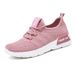 Women's Sports Trendy Single Soft-soled Comfortable Running Breathable Fly-knit Mesh Shoes, Versatile And Lightweight_vogvips.com