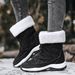 Winter Oversized Snow Boots For Women's Outdoor Travel, Thickened High Top And Plush Thick Cotton Shoes, Boots For Women's Shoes_vogvips.com