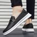 Four Seasons Low-top Business Casual Shoes Workwear Leather Trendy Slip-on Small Quantity Custom_vogvips.com