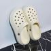 Sandals Men Wear Summer Beach Sports Garden Shoes Soft Soled Hollow Sandals_vogvips.com