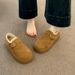 Thick-Soled Fleece-Lined For Women 2025 New Autumn Winter Loafers Warm Snow Boots Low-Cut Cotton Shoes_vogvips.com
