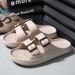Summer Style Men's Sandals Soft Soled Breathable Thick Soled Beach Shoes plus Size Cross Border Fashion_vogvips.com