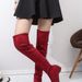 Plus Size Autumn Winter New Long High Tube Korean Style Stretch Fleece Women's Boots_vogvips.com