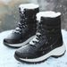 Snow Boots Women Platform Boots Non-slip Women Winter Shoes Fur Warm Ankle Boots For Women Wedges Waterproof Thigh High Boots_vogvips.com