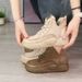 Thick-Soled Genuine Martin Boots For Women, Round-Toe Lace-Up Ankle Boots, 2024 New Waterproof Platform Versatile Casual_vogvips.com