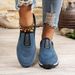 Comfortable Cross-Strap Low-Top Sneakers For Women & Men - Breathable Cushioned Casual Shoes With Thick Sole (Black/Blue/Khaki, Sizes 36-47)_vogvips.com