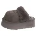 Womens Multi Non Slip Color Fuzzy Platform Slippers Suede Lined Closed Toe Winter Slides_vogvips.com