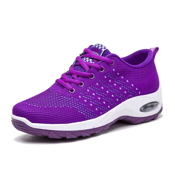 2025 Autumn New Mesh Breathable Middle-aged Women's Casual Single Shoes Trendy Thick-soled Sneakers_vogvips.com