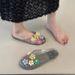 Summer New Transparent Flat Closed-Toe Sandals For Women, Non-Slip Hollow Out Clogs, Student Crystal Half Slippers_vogvips.com