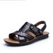 Men’s Shoes Summer New Men's Sandals Men's Trendy Genuine Leather Beach Shoes Large Pier Layer Cowhide Casual Men's Sandals_vogvips.com